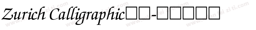 Zurich Calligraphic字体字体转换